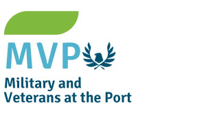 Logo for Military and Veterans at the Port (MVP)