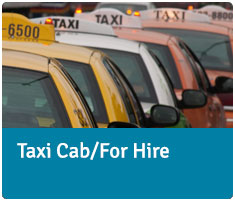 Taxi cab/for hire