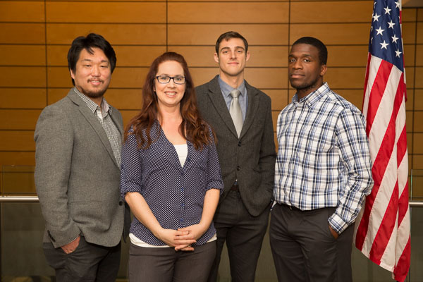 2017 Veteran Fellows with HR Outreach Coordinator Amberine Wilson