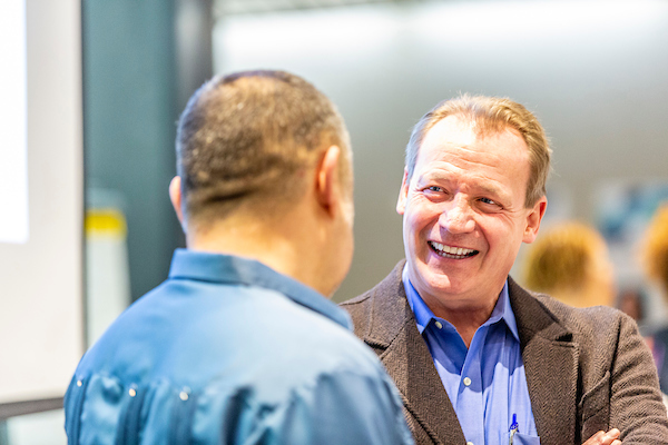 Steve Metruck at a community event
