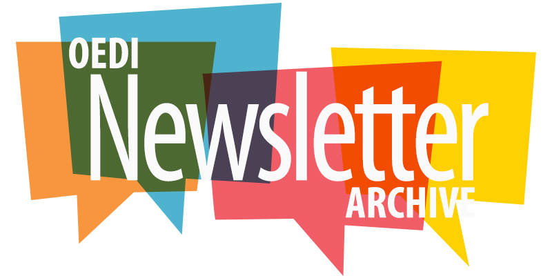 Clicking on this image takes you to the archive of OEDI's monthly e-newsletter