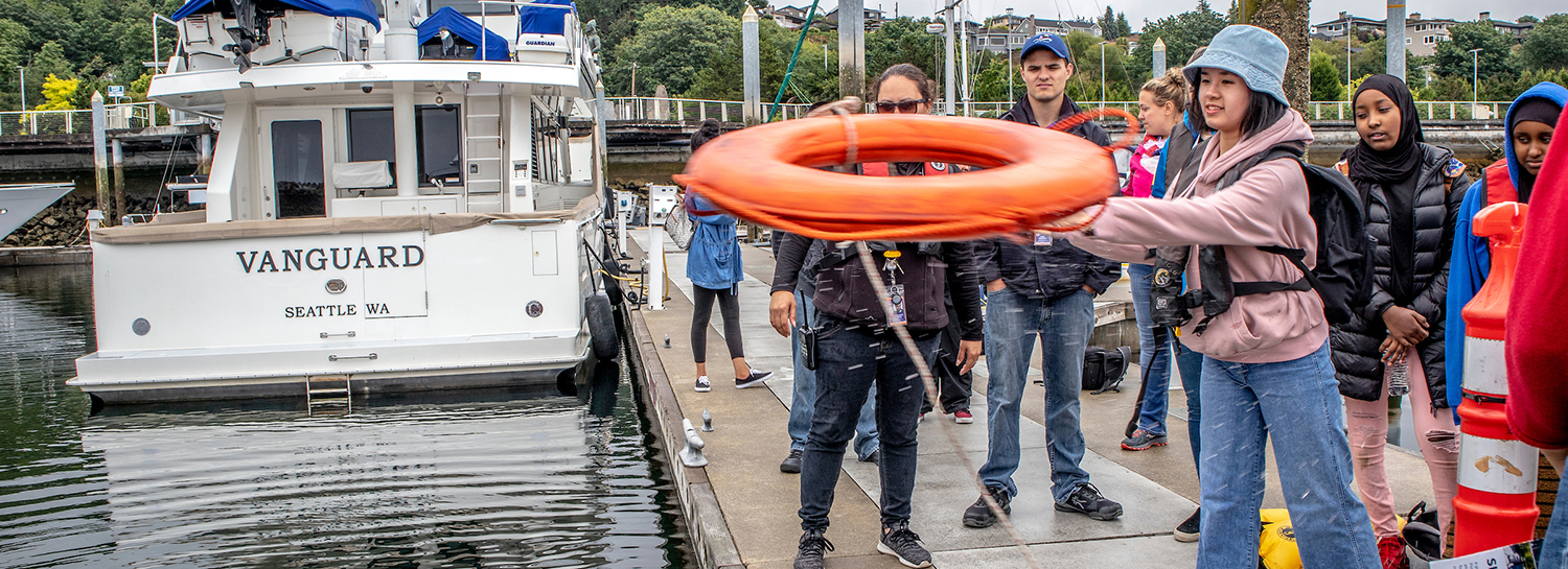 Click on the image to go to a blog post about the Port's Youth Maritime Career Launch program. 