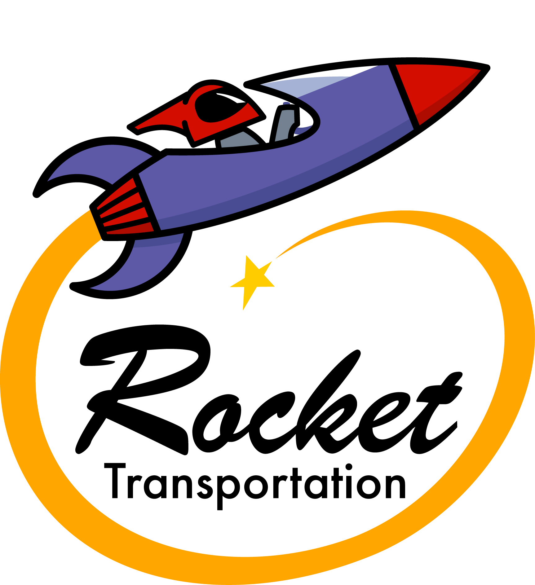 Rocket Transportation Logo