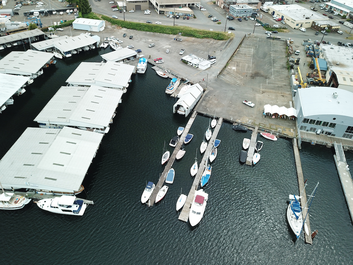 salmon bay marina aerial