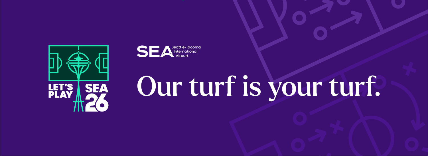 Graphic with the text "Our turf is your turf"