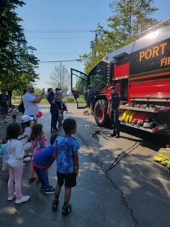 Community Attends Touch a Truck Event