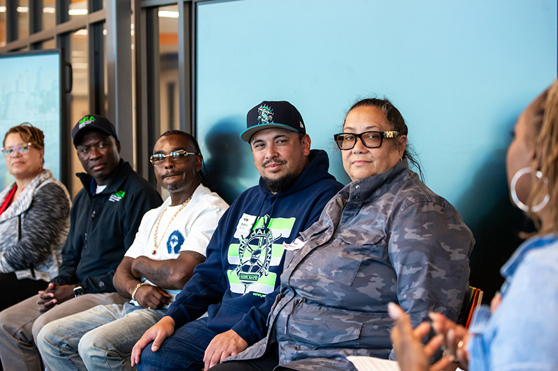 Port staff participate in the career panel with Rainier Beach High School students.