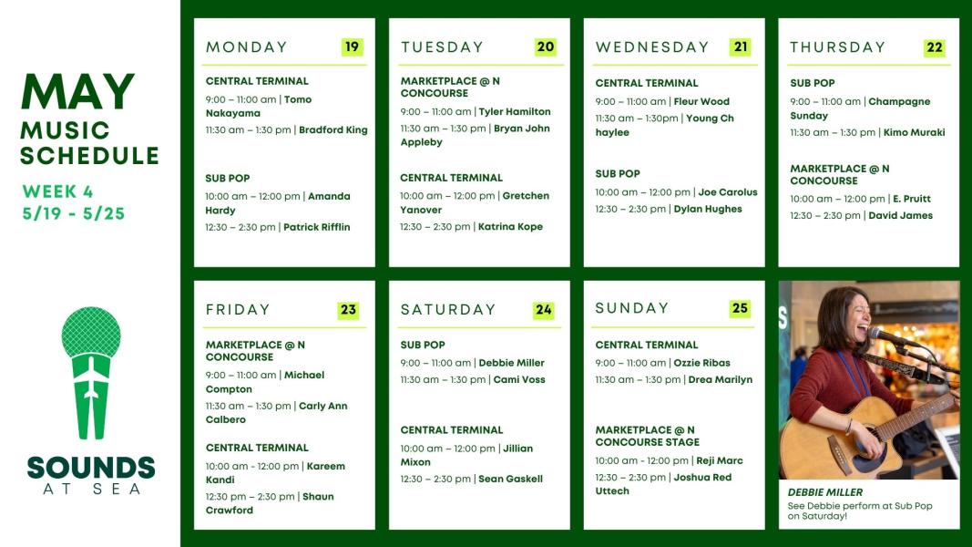 Music Schedule Week 4