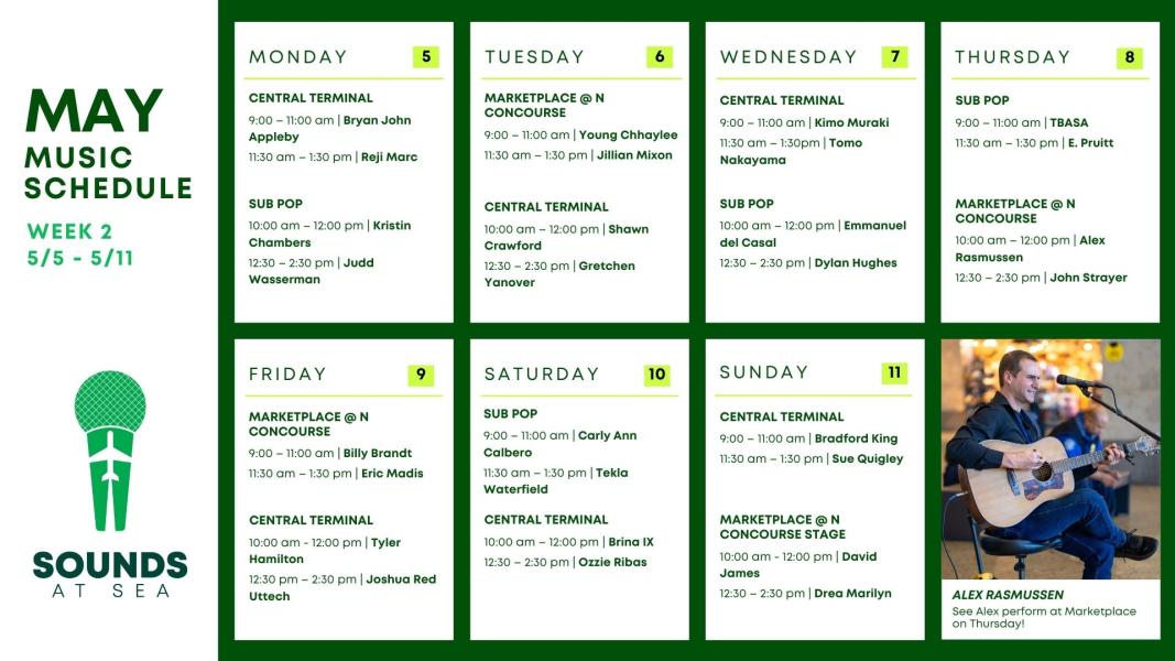 Music Schedule Week 2