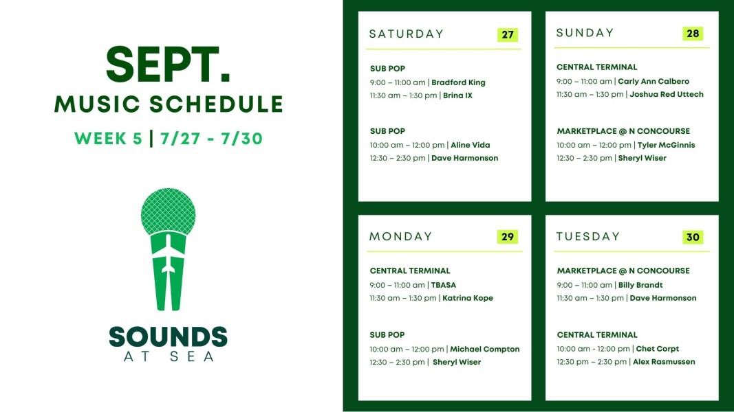 Live Music Schedule