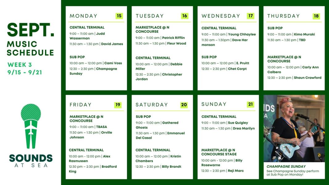 Live Music Schedule