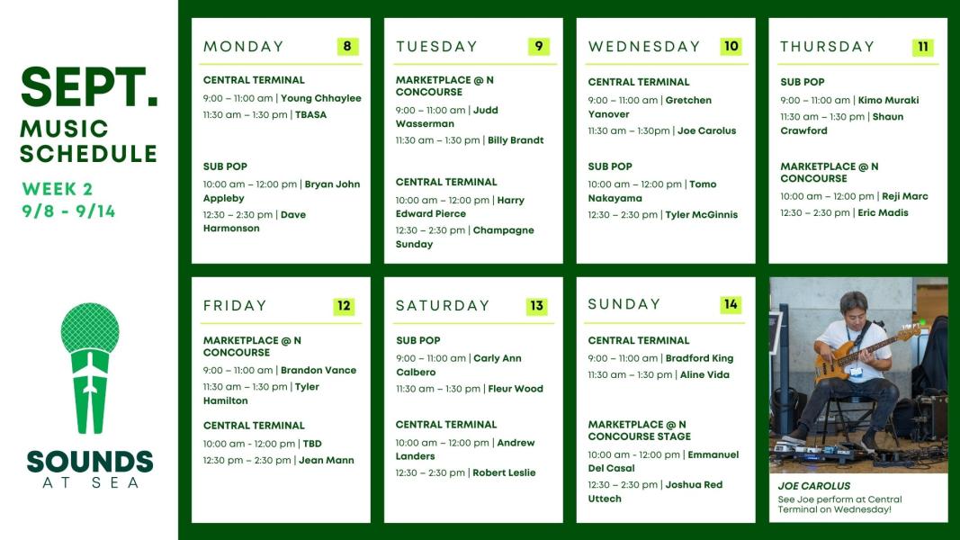 Live Music Schedule