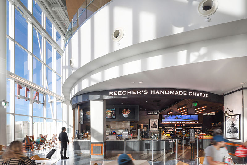 Exterior of Beecher's Handmade Cheese on N Concourse