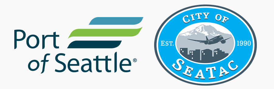 City of SeaTac and Port of Seattle logos