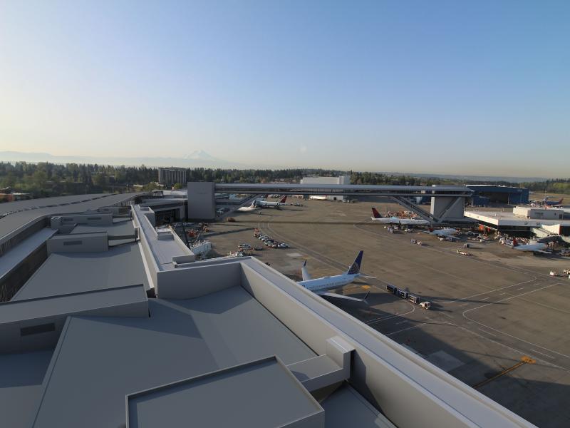 International Arrivals Facility current under construction at Sea-Tac Airport.