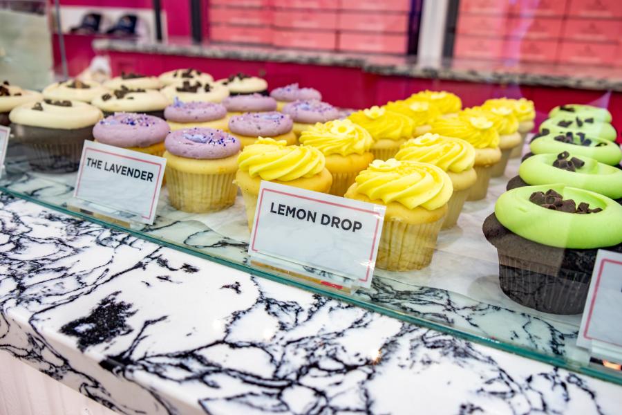 Cupcake Royale Lemon drop and The Lavender flavor