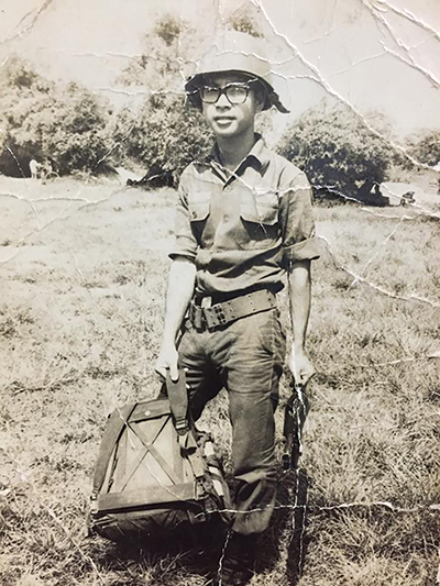 Bao Tram's father in Vietnam