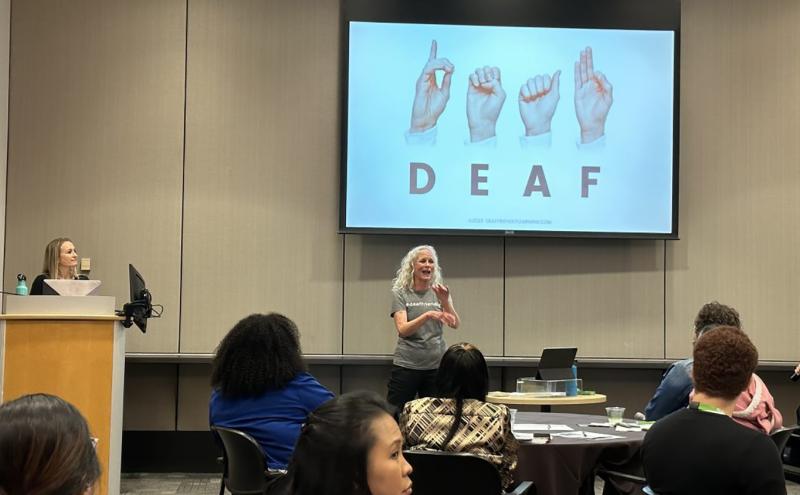 A SEA staff training led by deaffriendly Consulting