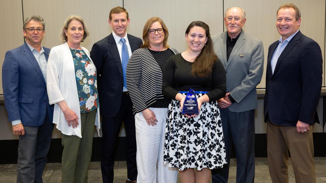 Port Commissioners and Executives present Sound Experience representatives with the Maritime Environmental Excellence Award in Education and Outreach