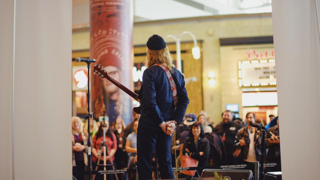 Allen Stone performs a concert at SEA.