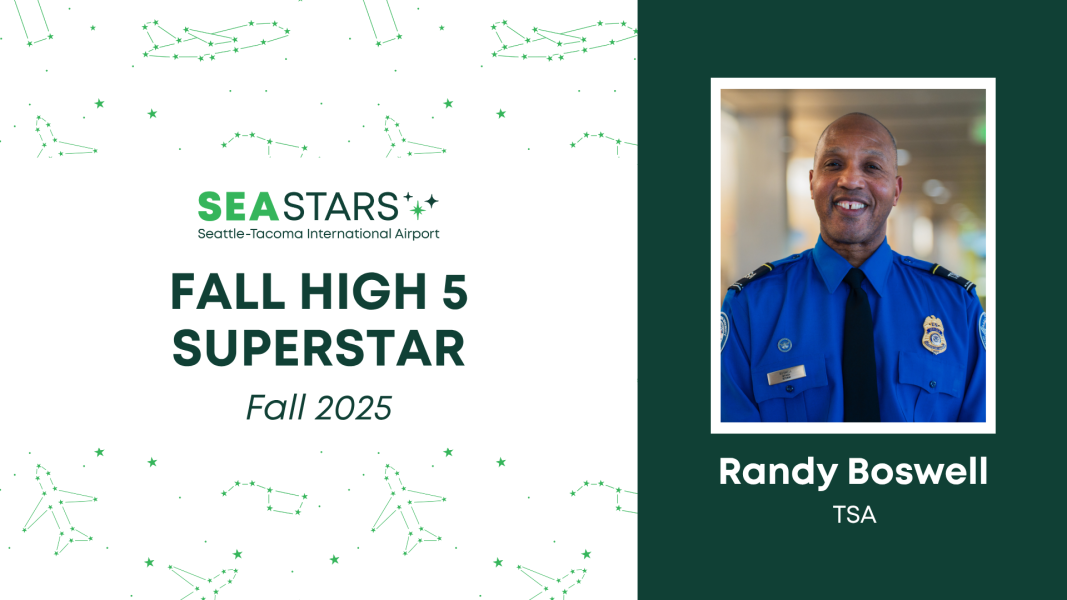 The Fall 2025 High 5 Superstar is Randy Boswell from TSA.