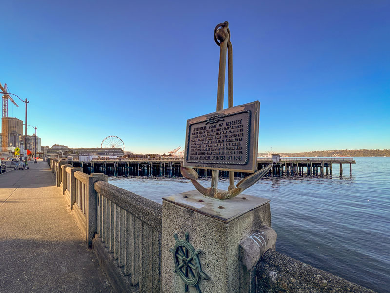 Historic Plaque on an anchor