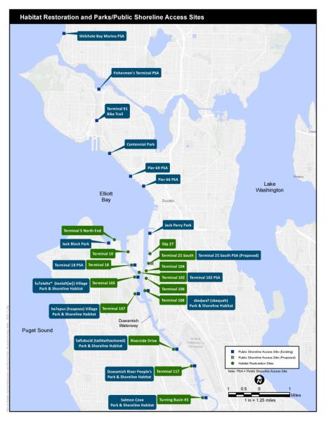 Port of Seattle habitat map