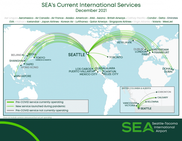 International Routes Map