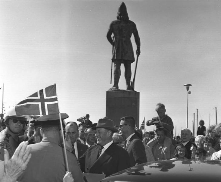 Visit of King Olaf to Shilshole Bay Marina, 1964