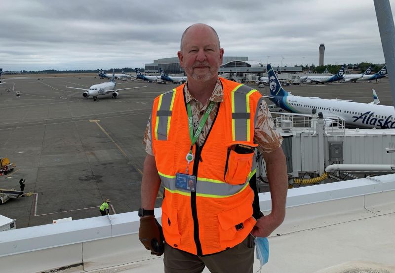 Mark Coates on the SEA Airport Airfield