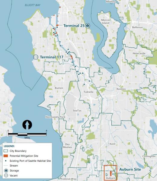 Map of Mitigation Bank Project Sites