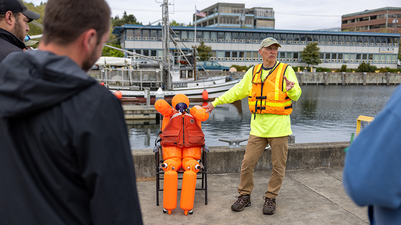 Man overboard demonstration