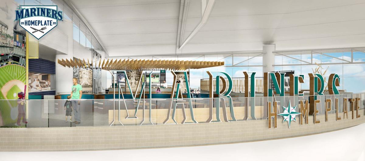 Rendering of Mariners Homeplate and Dugout Bar