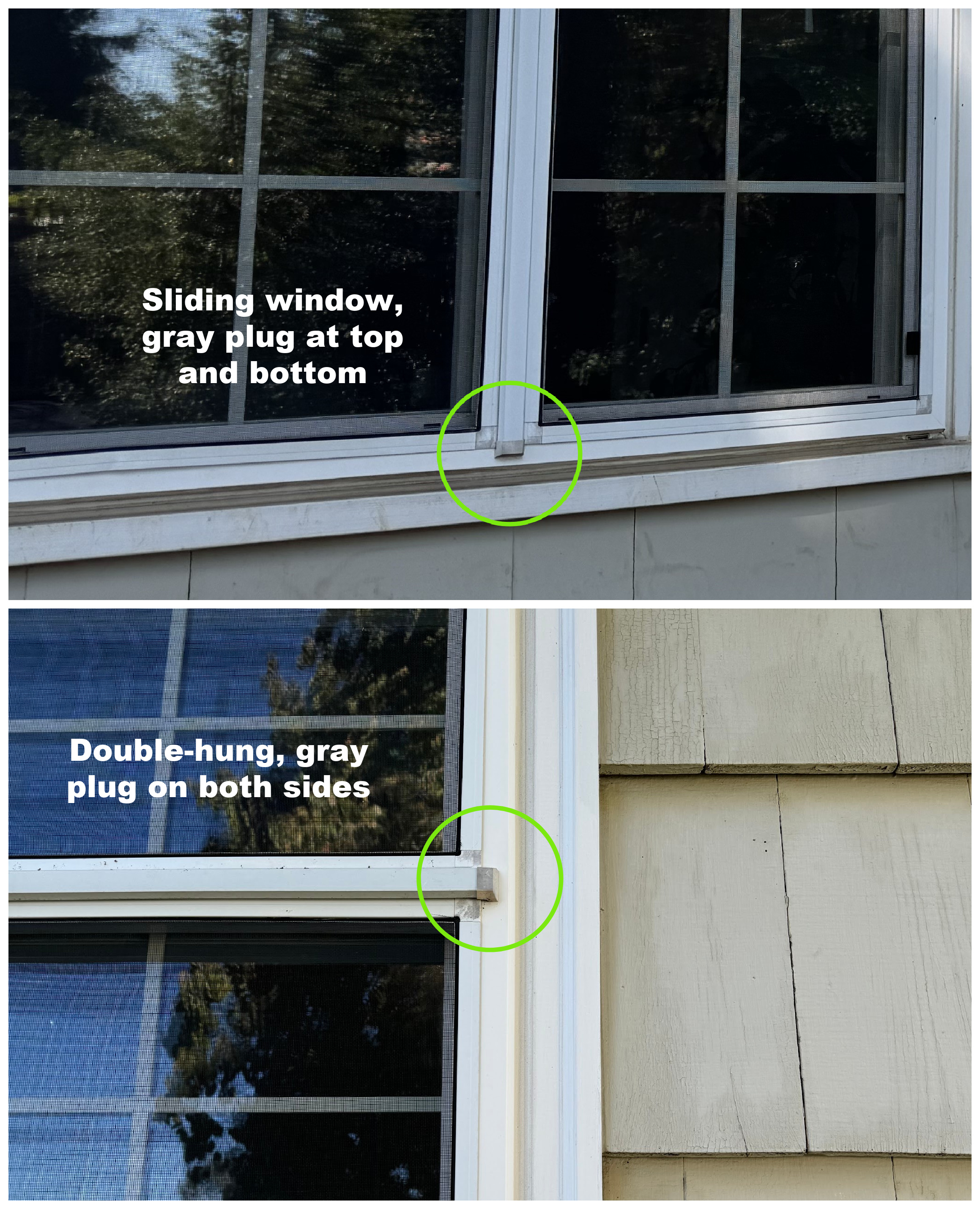 Milgard QuietLine window plugs