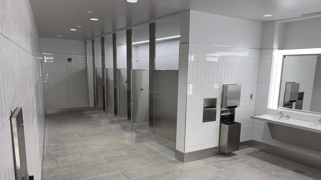 North Satellite new restroom interior