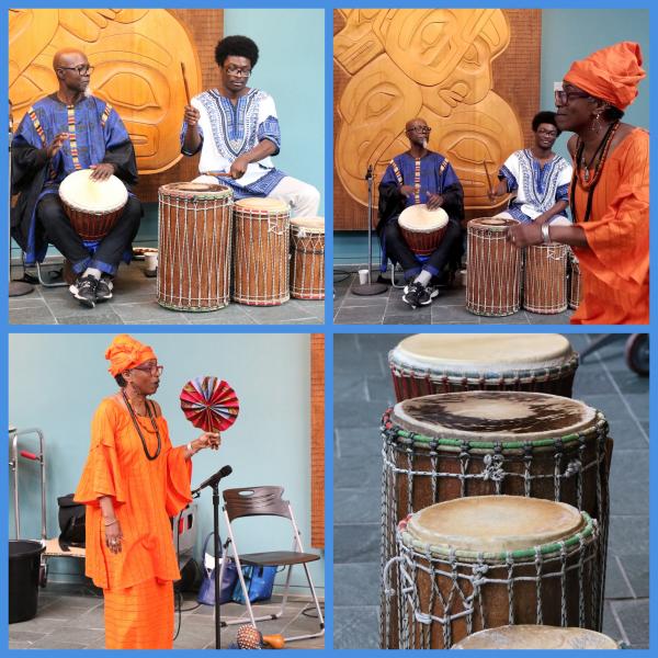 Drumming and African celebration