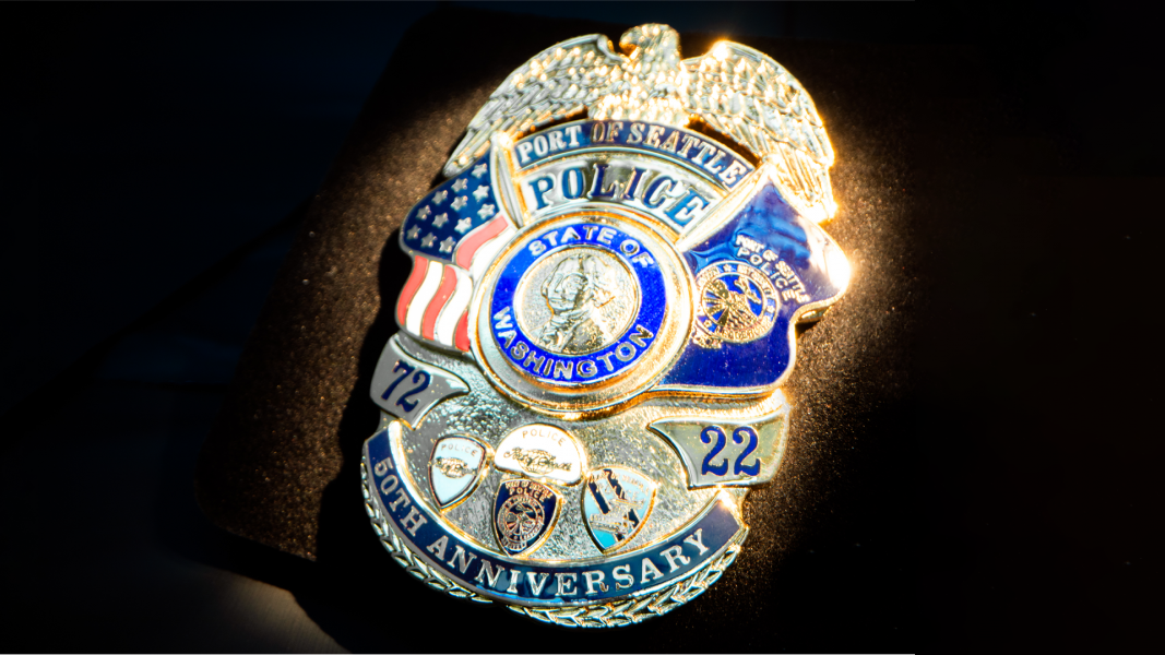 Port of Seattle Police Department 50 Anniversary Badge 