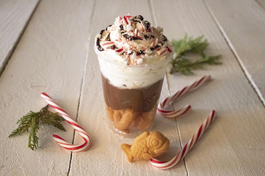 Chocolate Peppermint Parfait at Lucky Louie Fish Shack