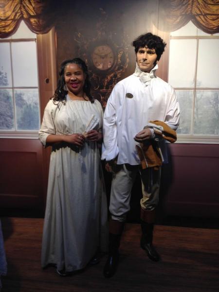 LaTonja with Mr. Darcy from Jane Austen Novel