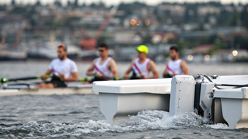 Rowing on Lake Union