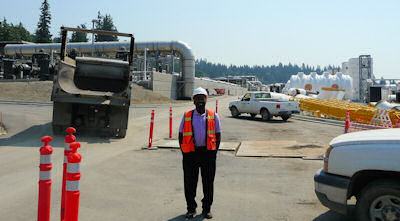 Photo of Samuel on a jobsite