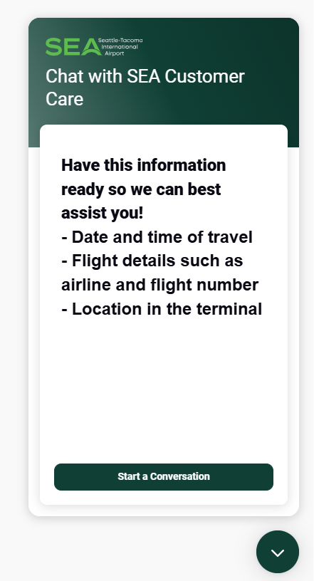 Chat with SEA Customer Care Live Chat