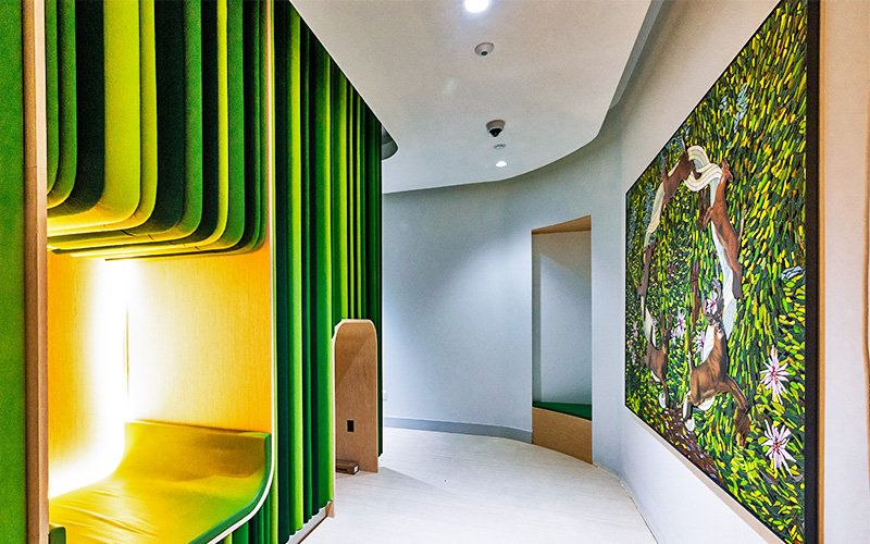'Hypnagogia” is shown on display in the Sensory Room.
