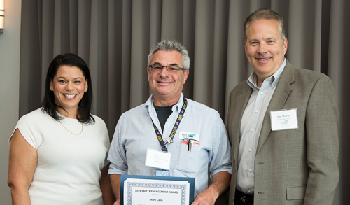 Mark Cann receives Safety Engagement Award