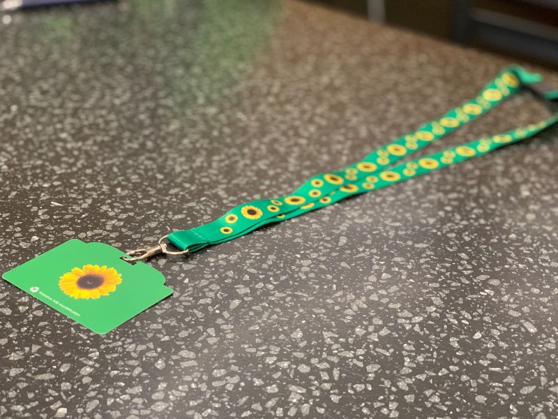 Sunflower lanyard