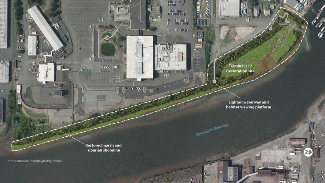 Location map of Duwamish River People's Park