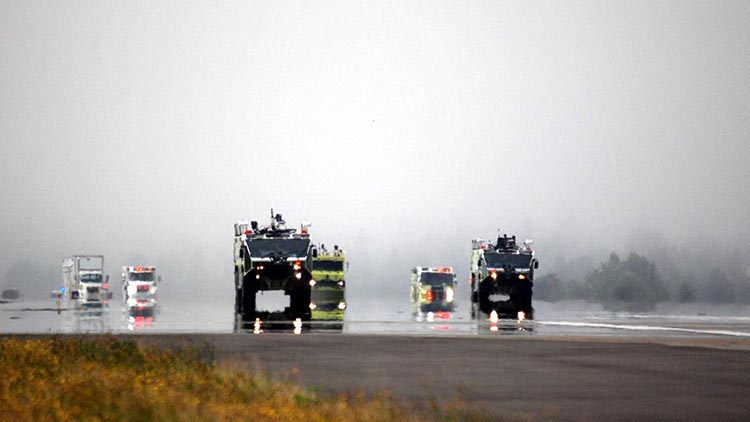 Fire Apparatus on Runway