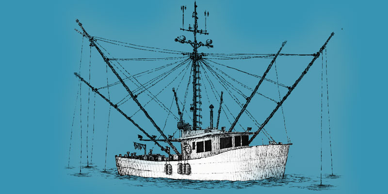 Illustration of a troller