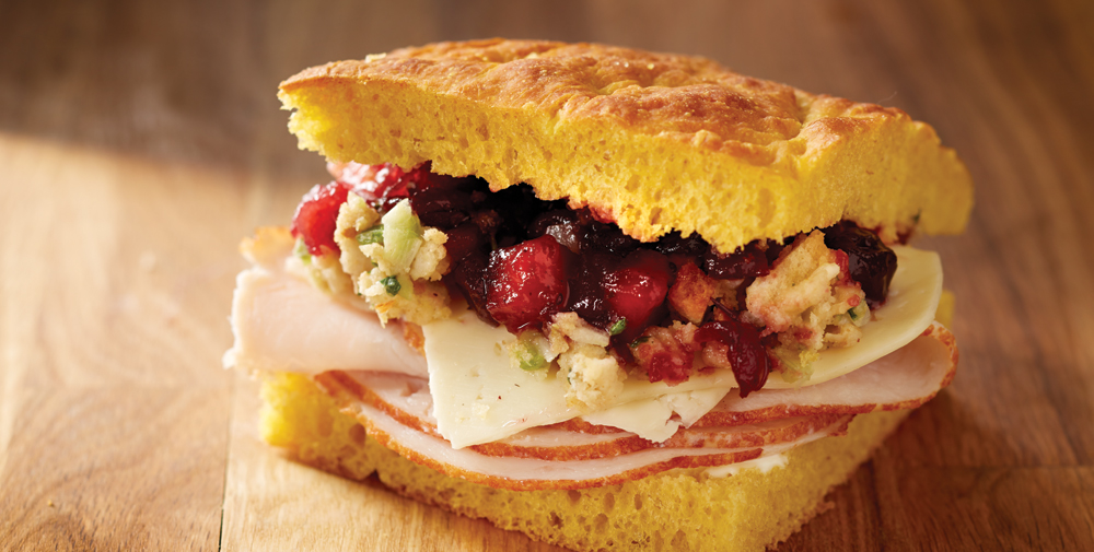 “All The Fixins” turkey sandwich at Dish D'Lish