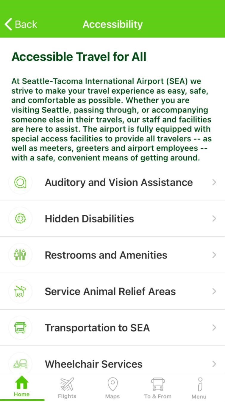 Accessible travel screenshot